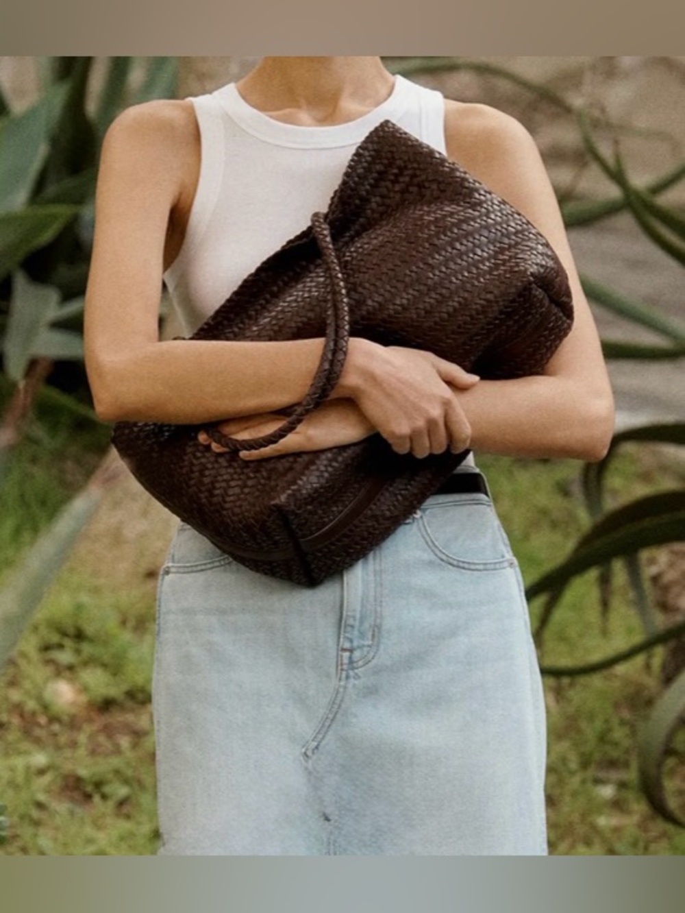 Madewell The Signature Woven Tote NWOT